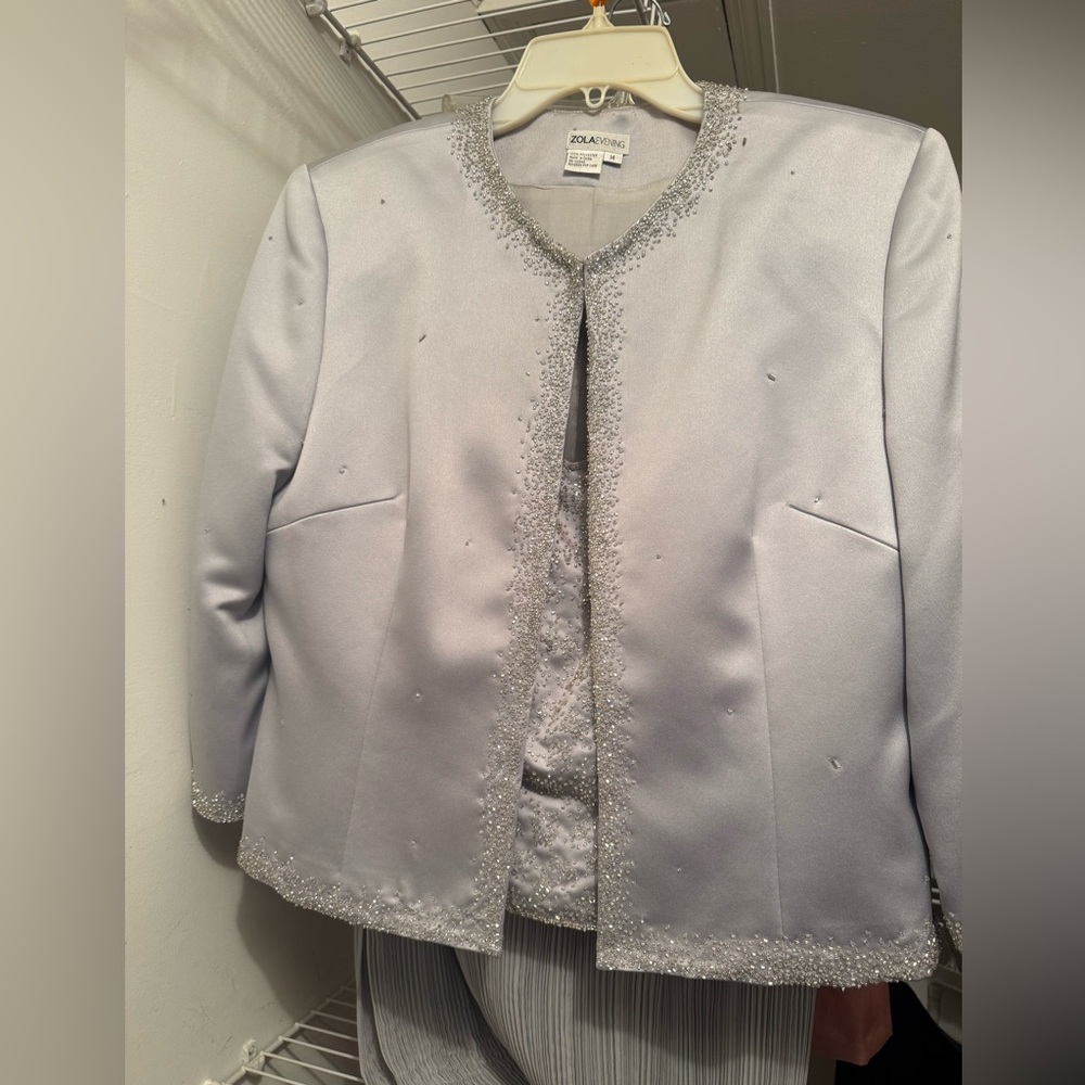 Elegant Silver Women's Jacket
